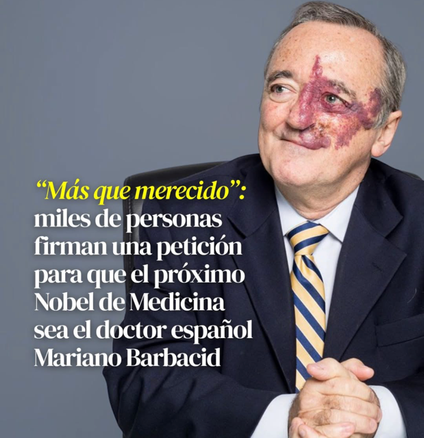 «MILES DE PERSONAS PIDEN EL NOBEL DE MEDICINA PARA MARIANO BARBACID POR SU AVANCE FRENTE AL CÁNCER DE PÁNCREAS»