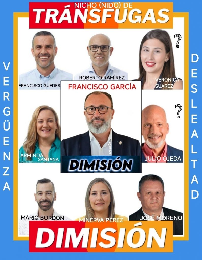 “SANTA LUCÍA DE TIRAJANA, EL MUNICIPIO QUE OSTENTA EL TÍTULO CON EL MAYOR NICHO (NIDO) DE TRÁNSFUGAS DE CANARIAS”