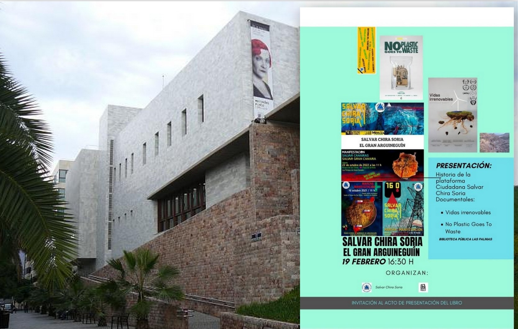 LA BIBLIOTECA PÚBLICA DEL ESTADO EN LAS PALMAS DE GC ACOGE LA PRESENTACIÓN DE “SALVAR CHIRA SORIA. EL GRAN ARGUINEGUÍN” CON PROYECCIÓN DE DOS DOCUMENTALES