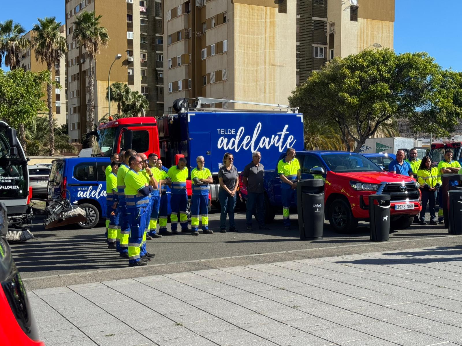 TELDE PRESENTA EL CUARTO LOTE DE MAQUINARIA DESTINADA A LA LIMPIEZA VIARIA Y RECOGIDA DE RESIDUOS DEL MUNICIPIO